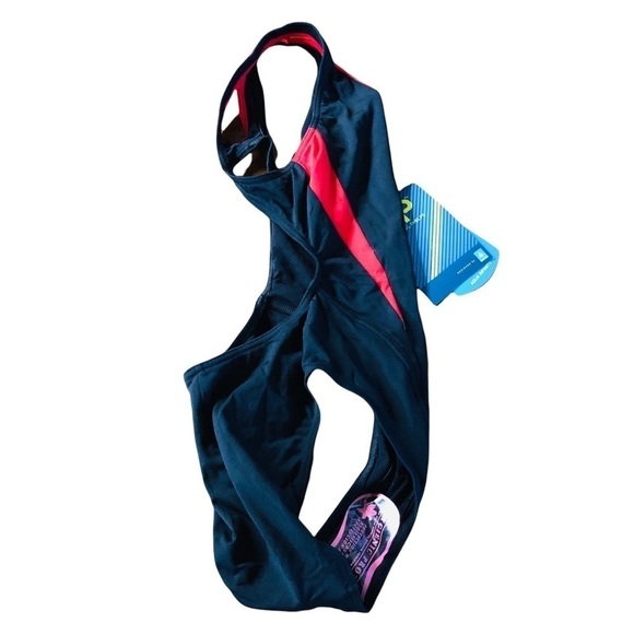 MICHAEL PHELPS WOMENS BLACK ONE PIECE SWIMSUIT SIZE 28 NWT - Picture 5 of 9